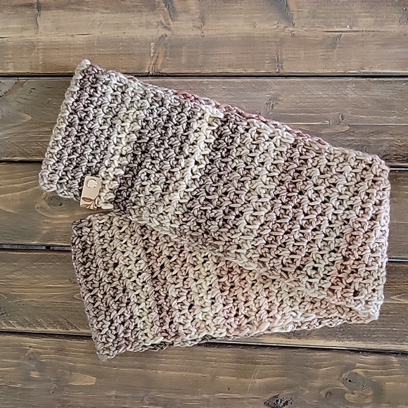 Fall Winter Scarf Neck Wrap Neutral Colors - Picture 2 of 5